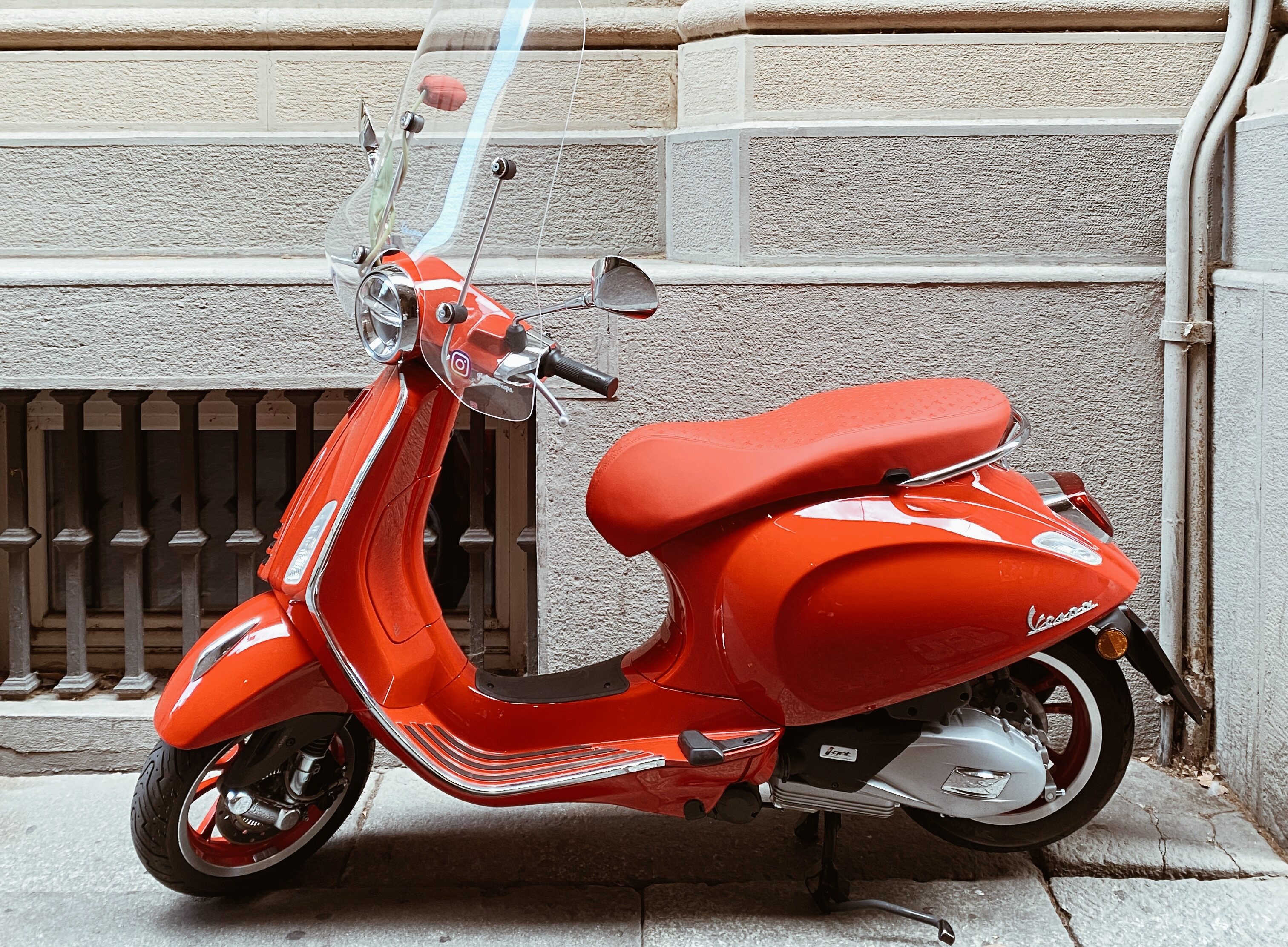 A Bright Red Vespa, Italy