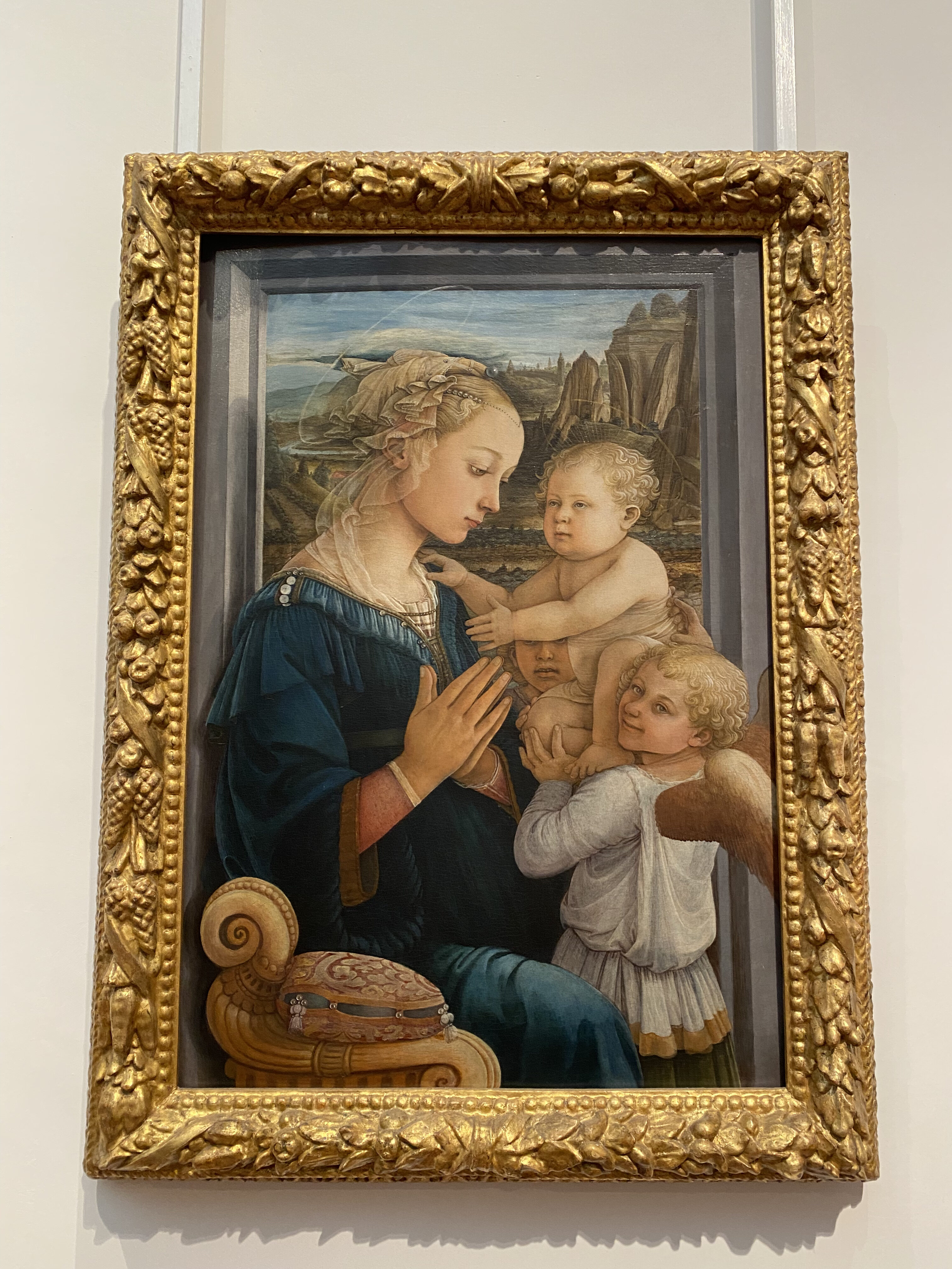 Fra Filippo Lippi's "Madonna and Child" painting.