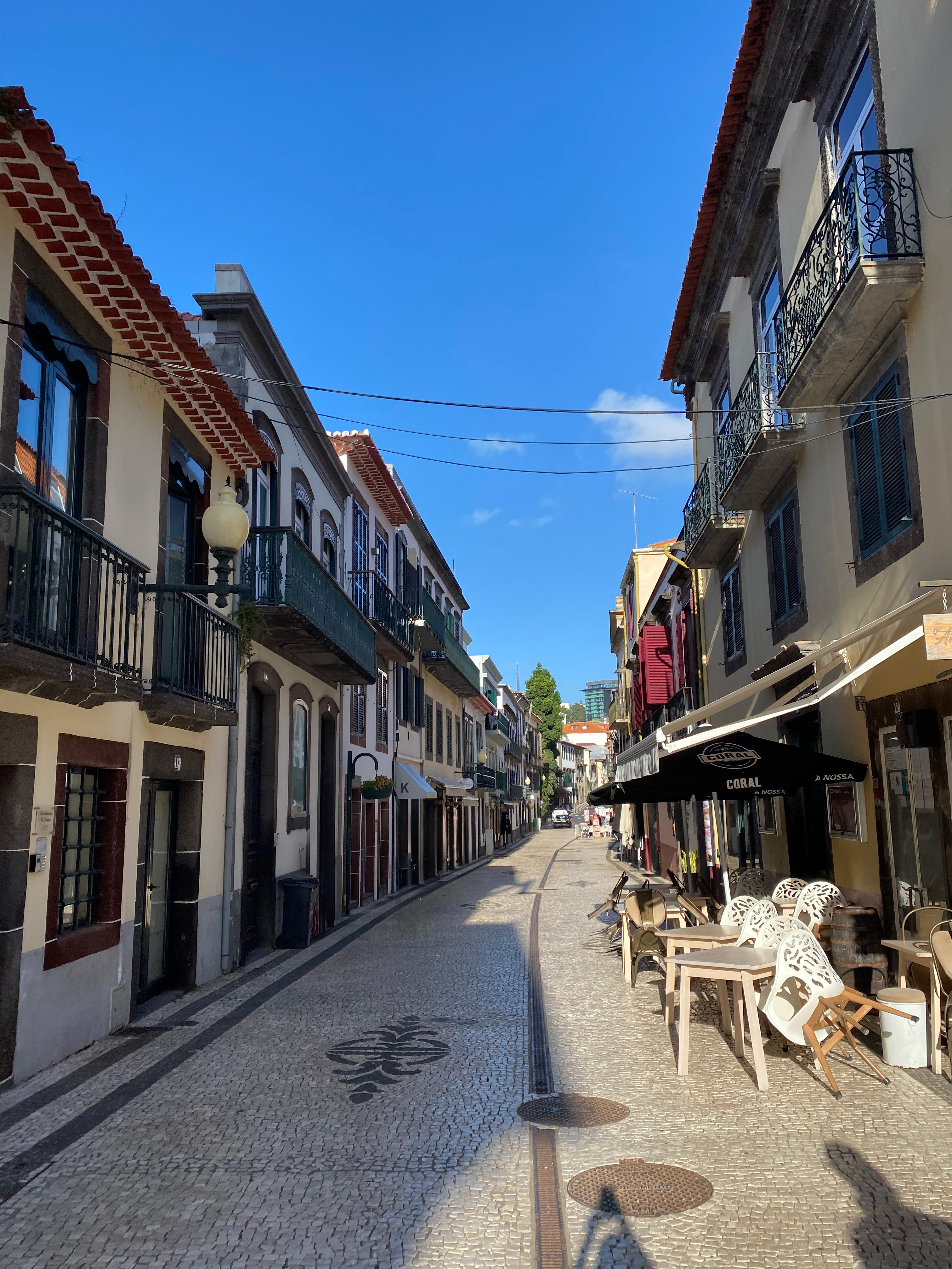 A charming street in Funchal, Madeira.
