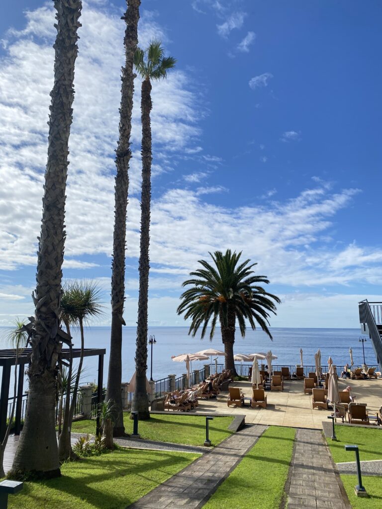 Pool access at the Cliff Bay hotel in Funchal.