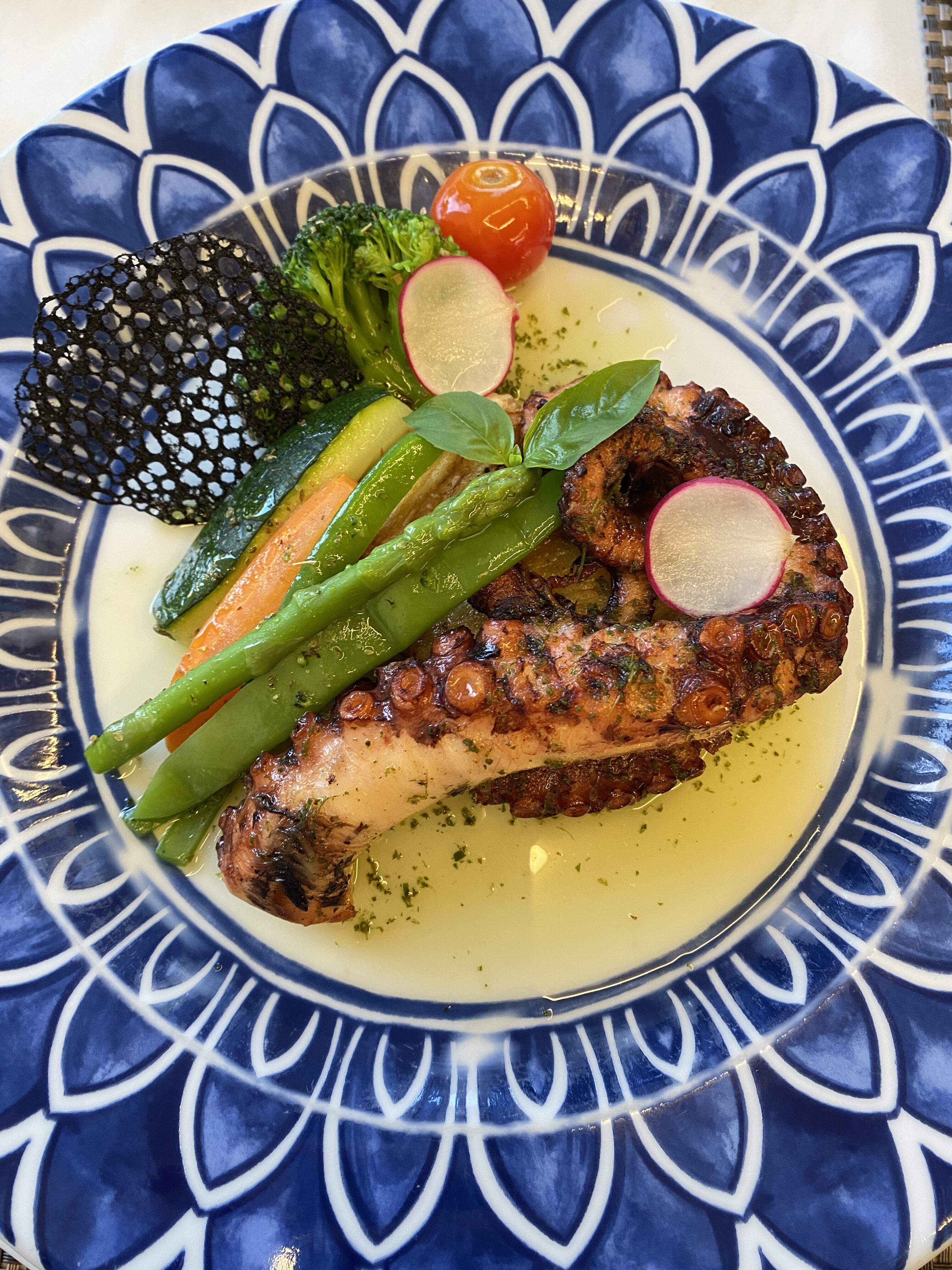 Grilled octopus in Funchal.