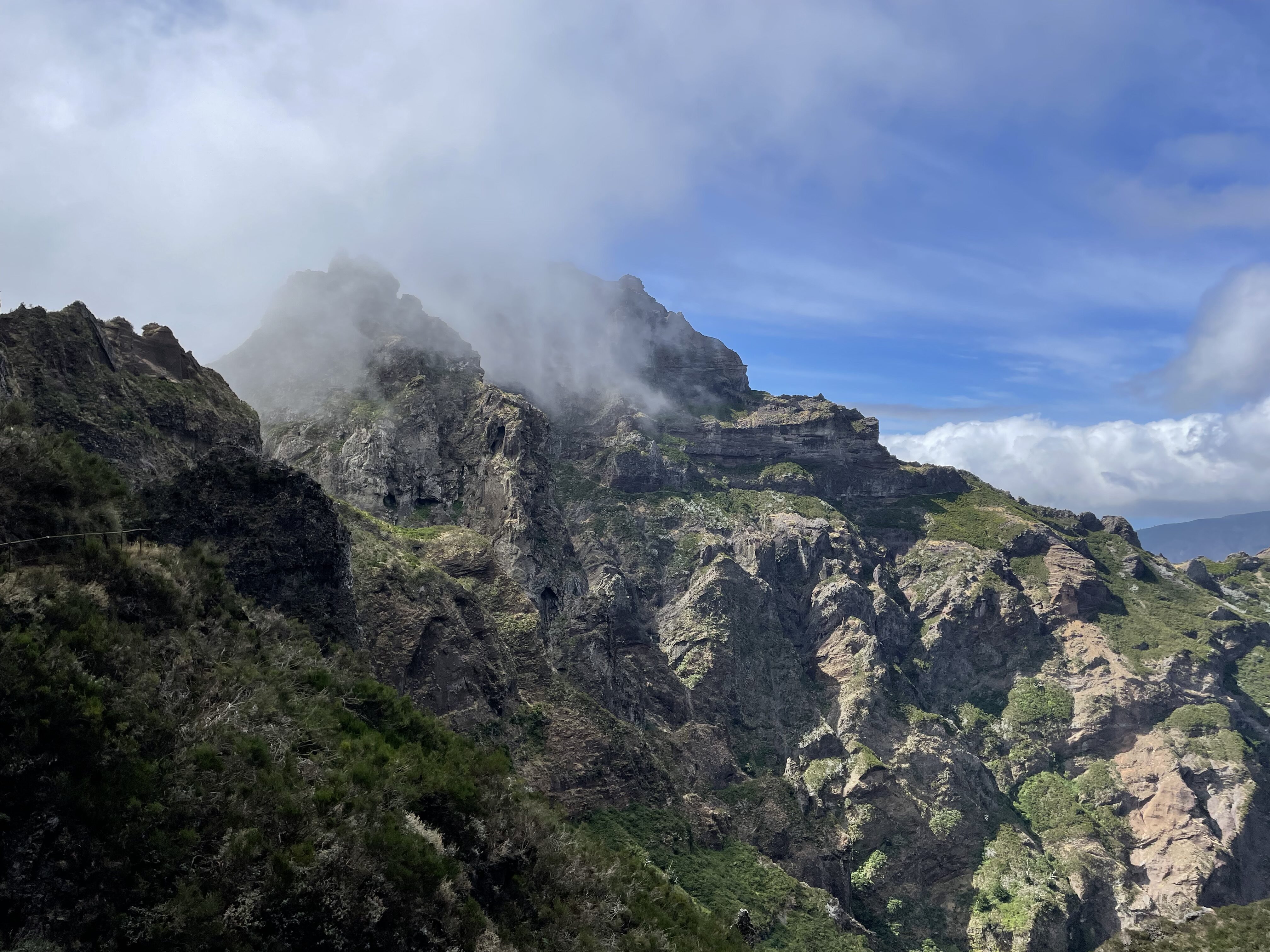 Jagged Peaks along the Pico Ruivo trail in Madeira.