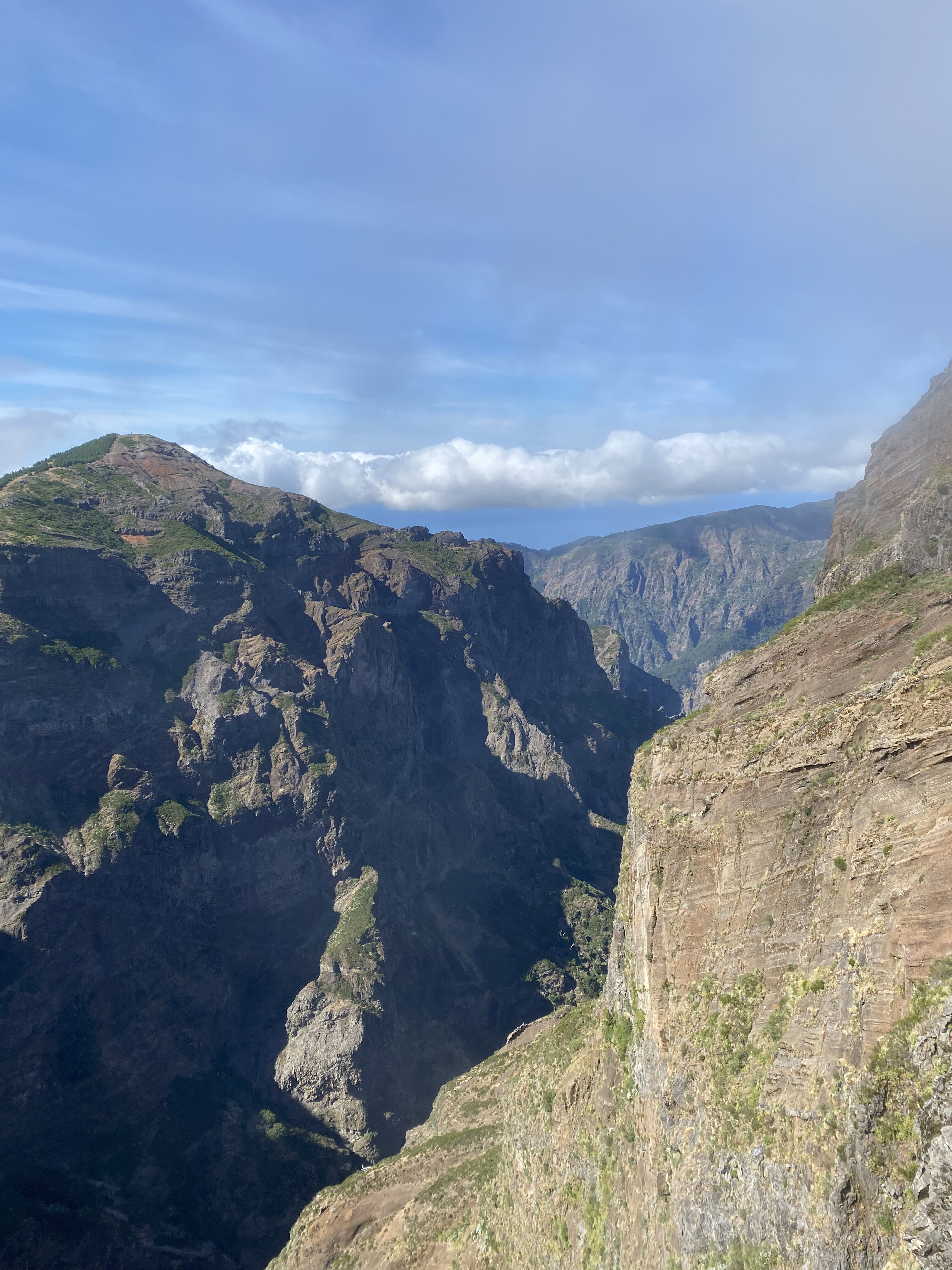 Pico Ruivo trail view.