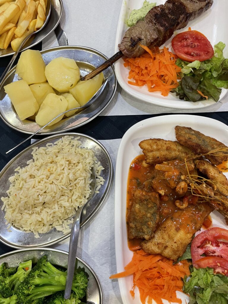 Portuguese food from restaurant A Bica in Funchal.