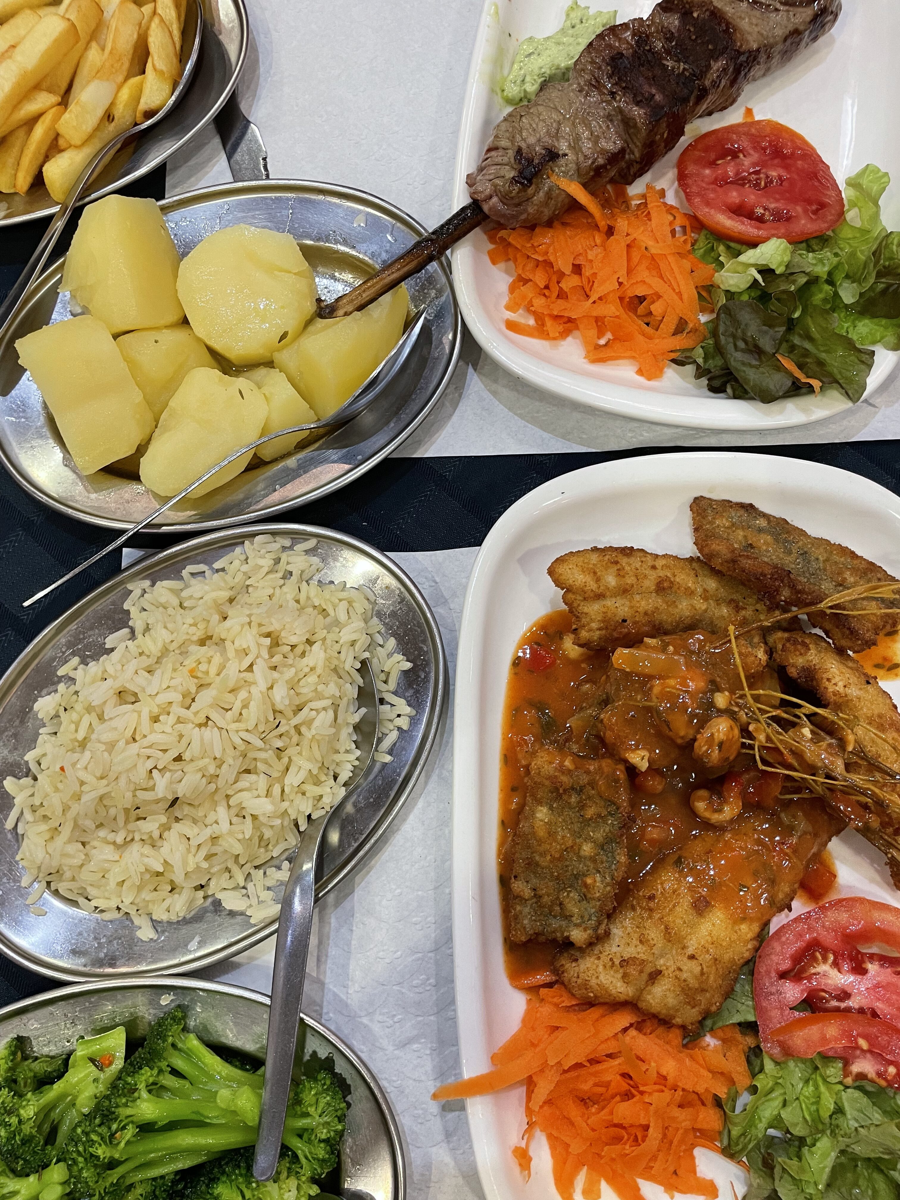 Portuguese food from restaurant A Bica in Funchal.