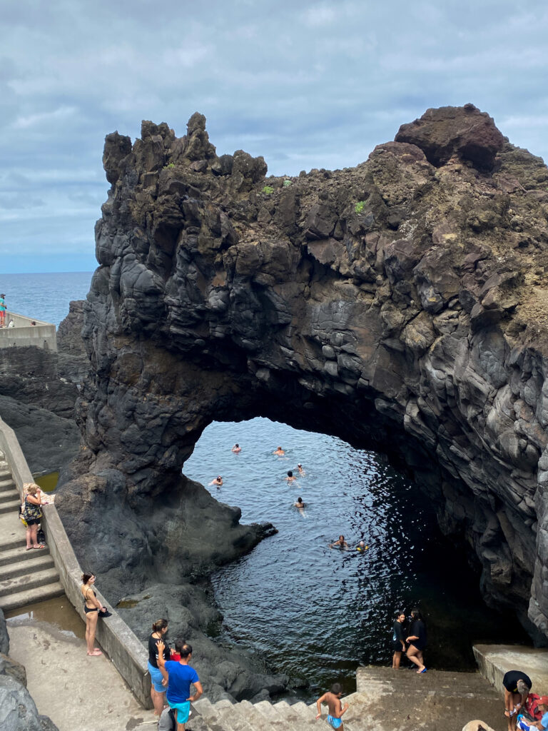 Poças das Lesmas natural pool near Seixal, Madeira.