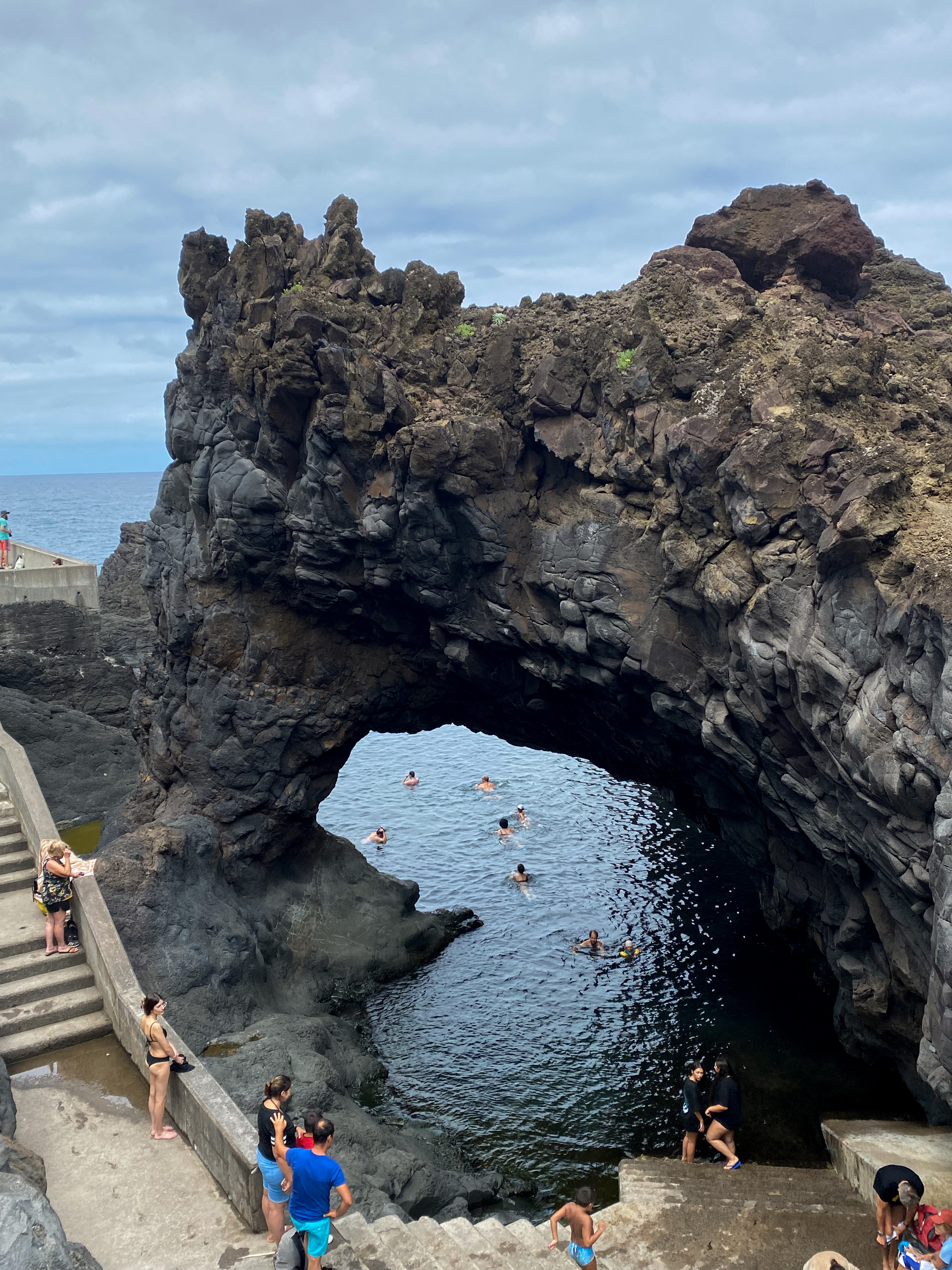 Poças das Lesmas natural pool near Seixal, Madeira.