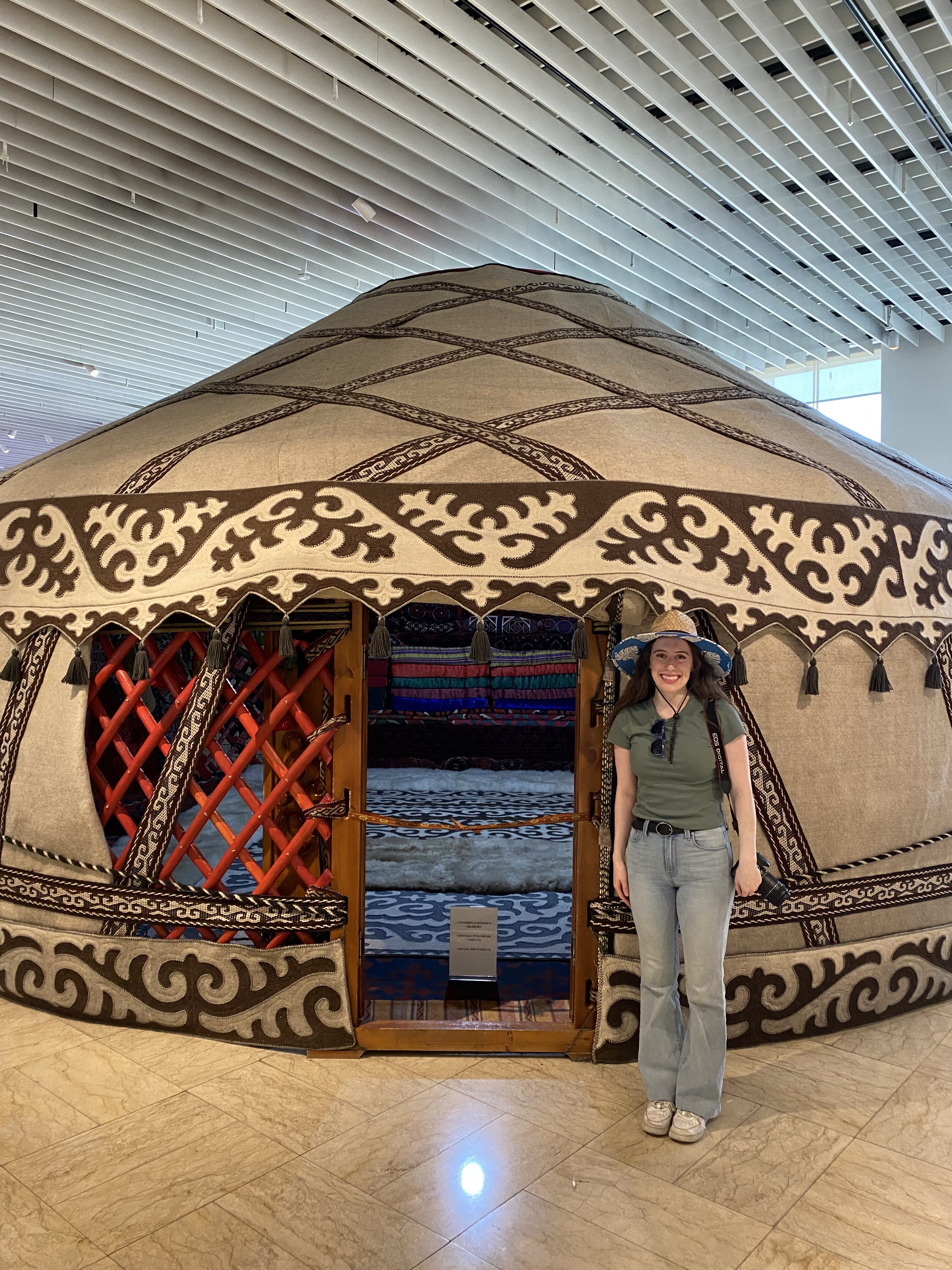 A yurt display at the State History Museum of Kyrgyzstan.