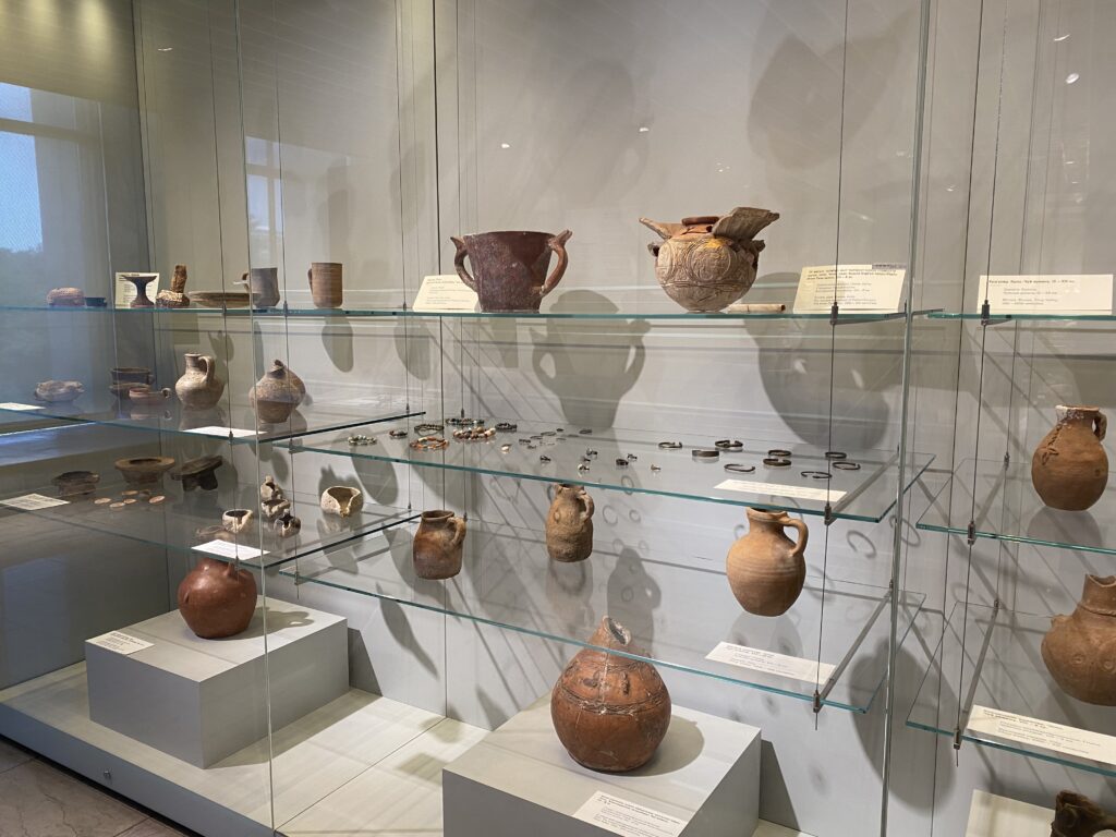 Ancient ceramics at the State History Museum of Kyrgyzstan.