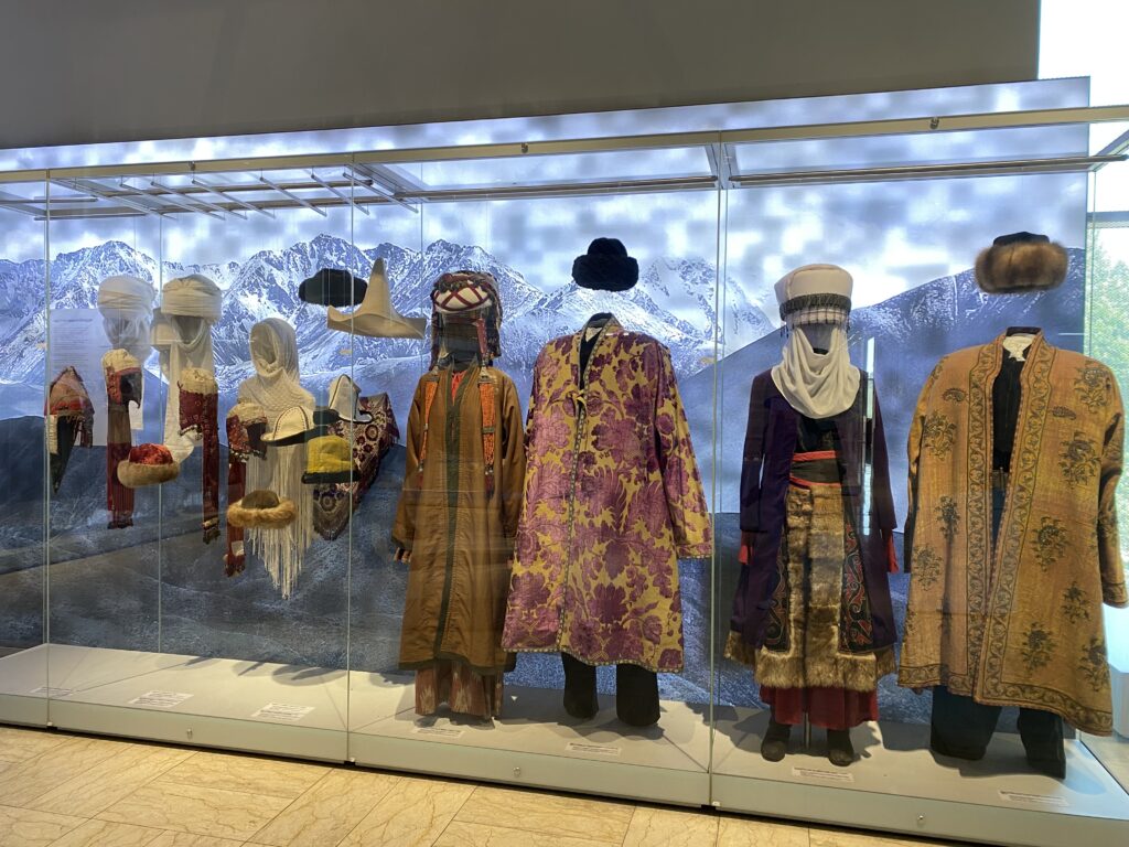 Traditional Kyrgyz clothing at the State History Museum.