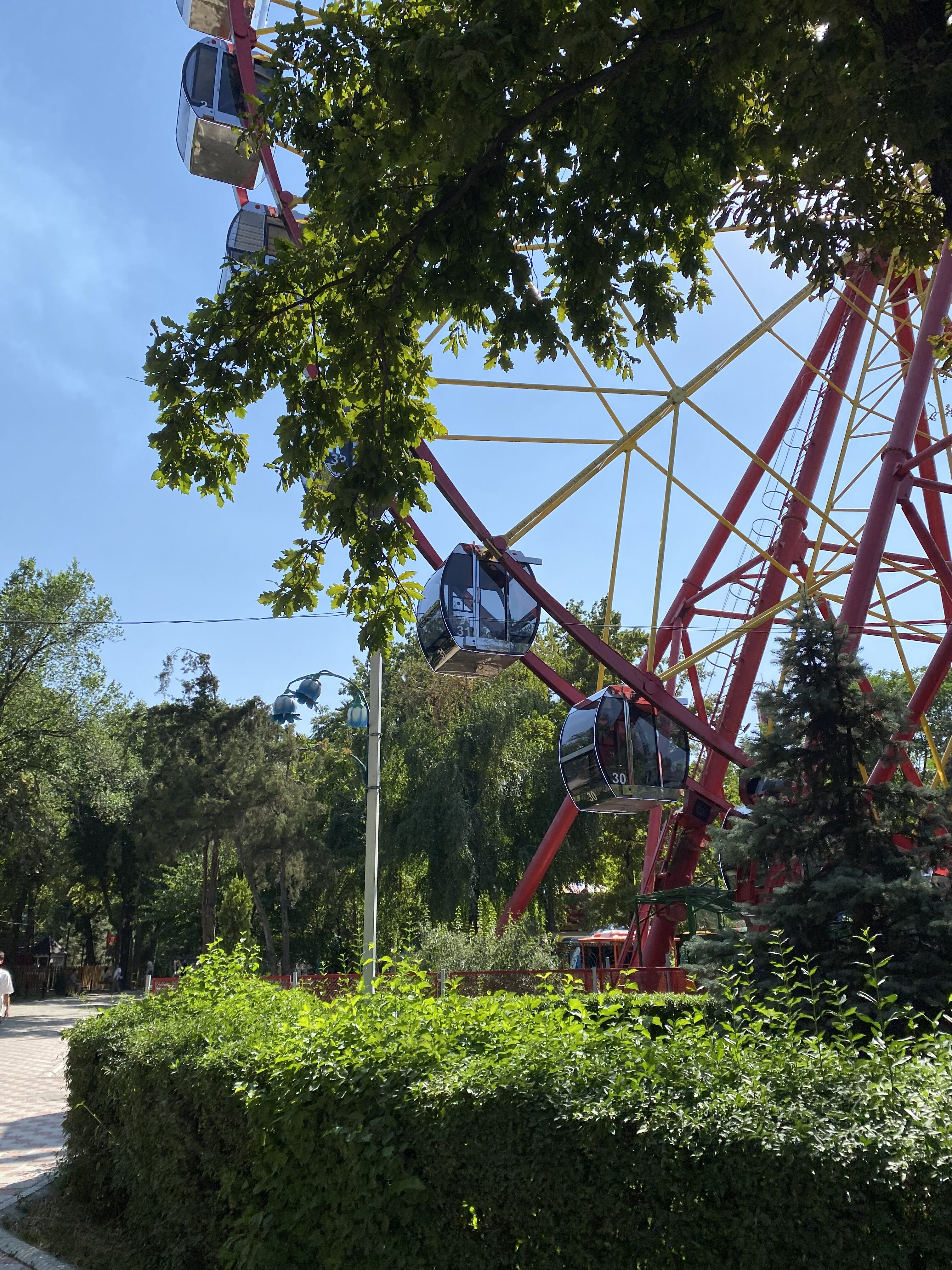 The ferris wheel at Panfilov Park in Bishkek.