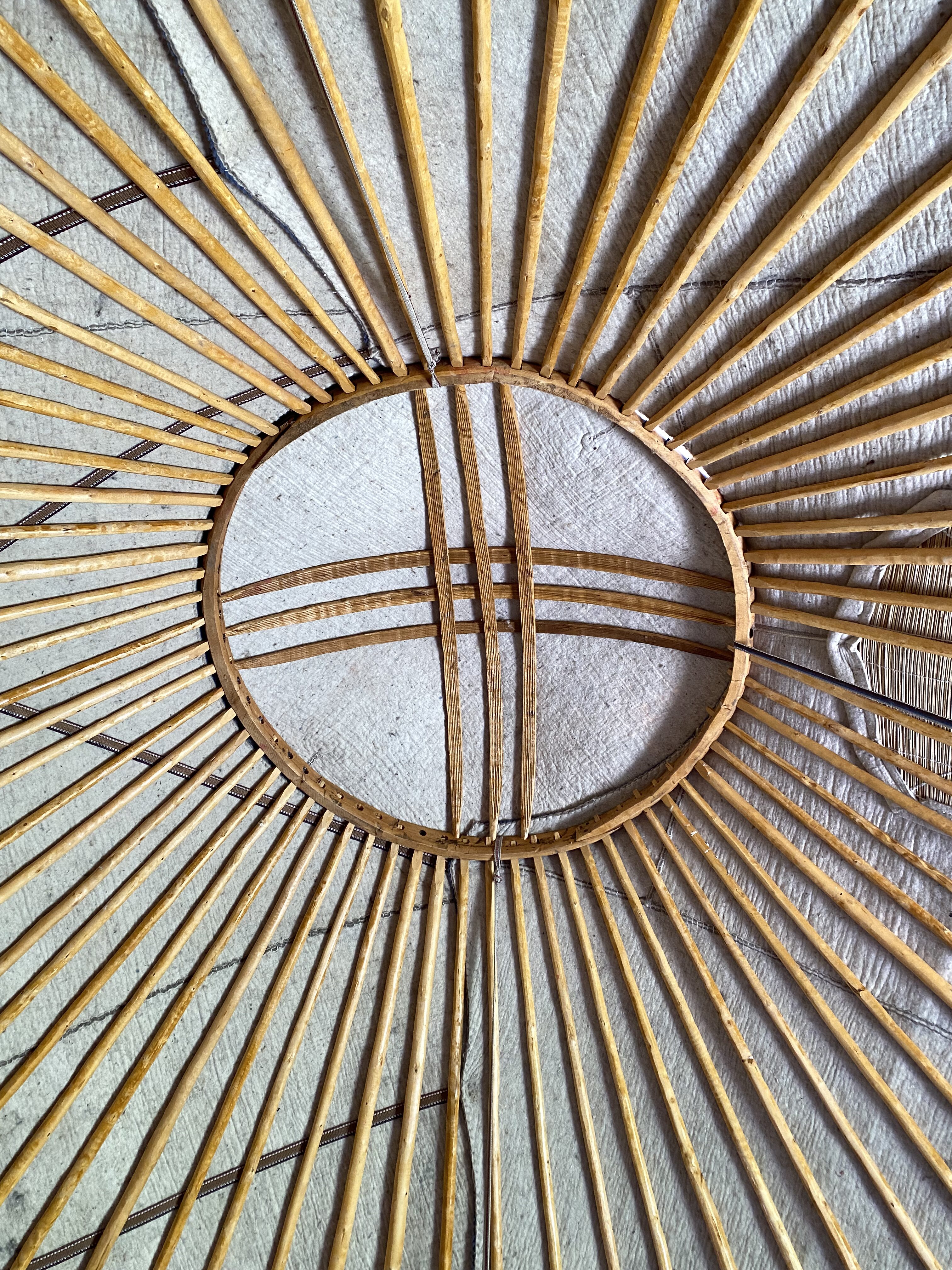 Yurt roof design.