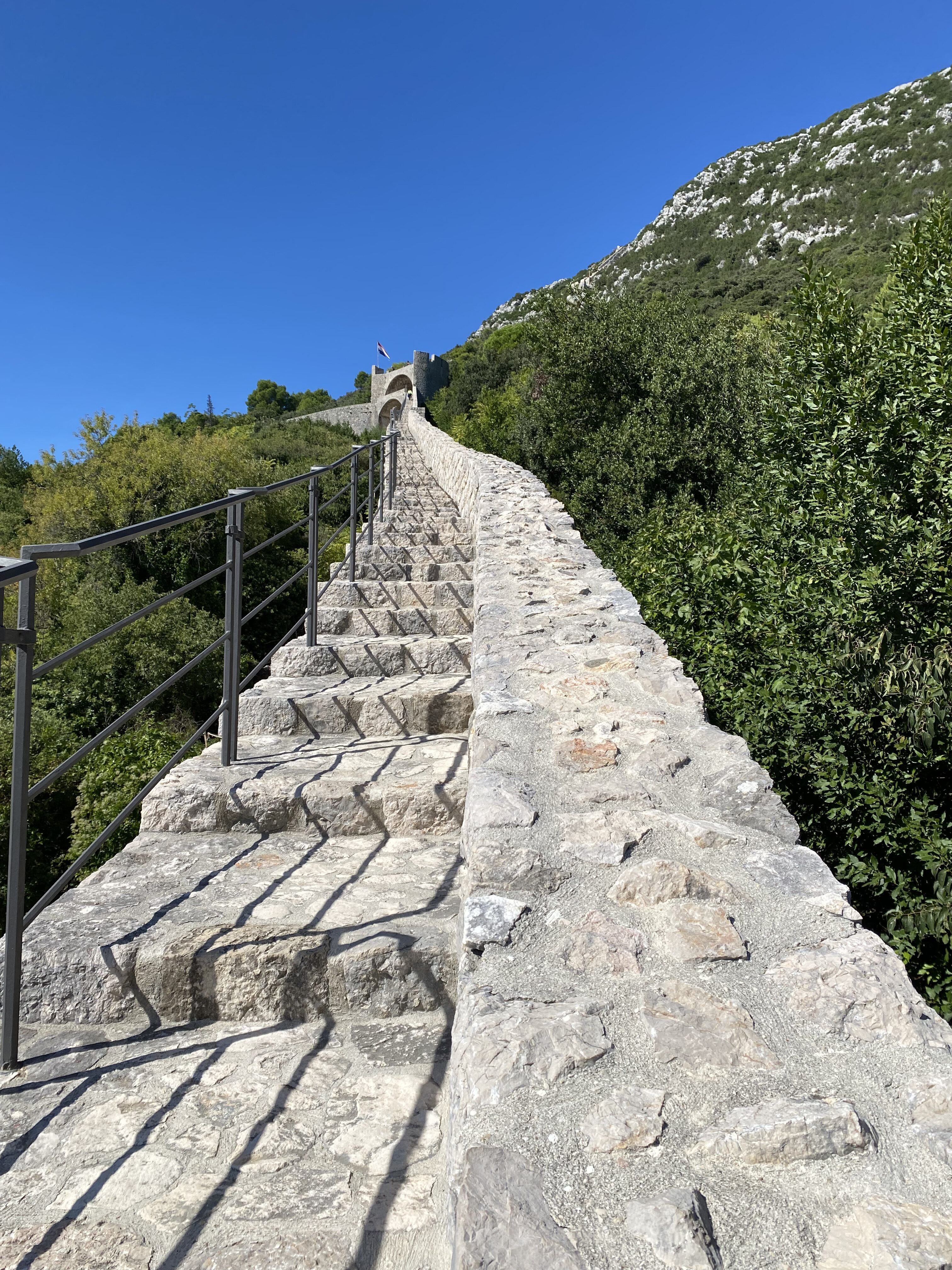 Ston Walls, uphill climb.