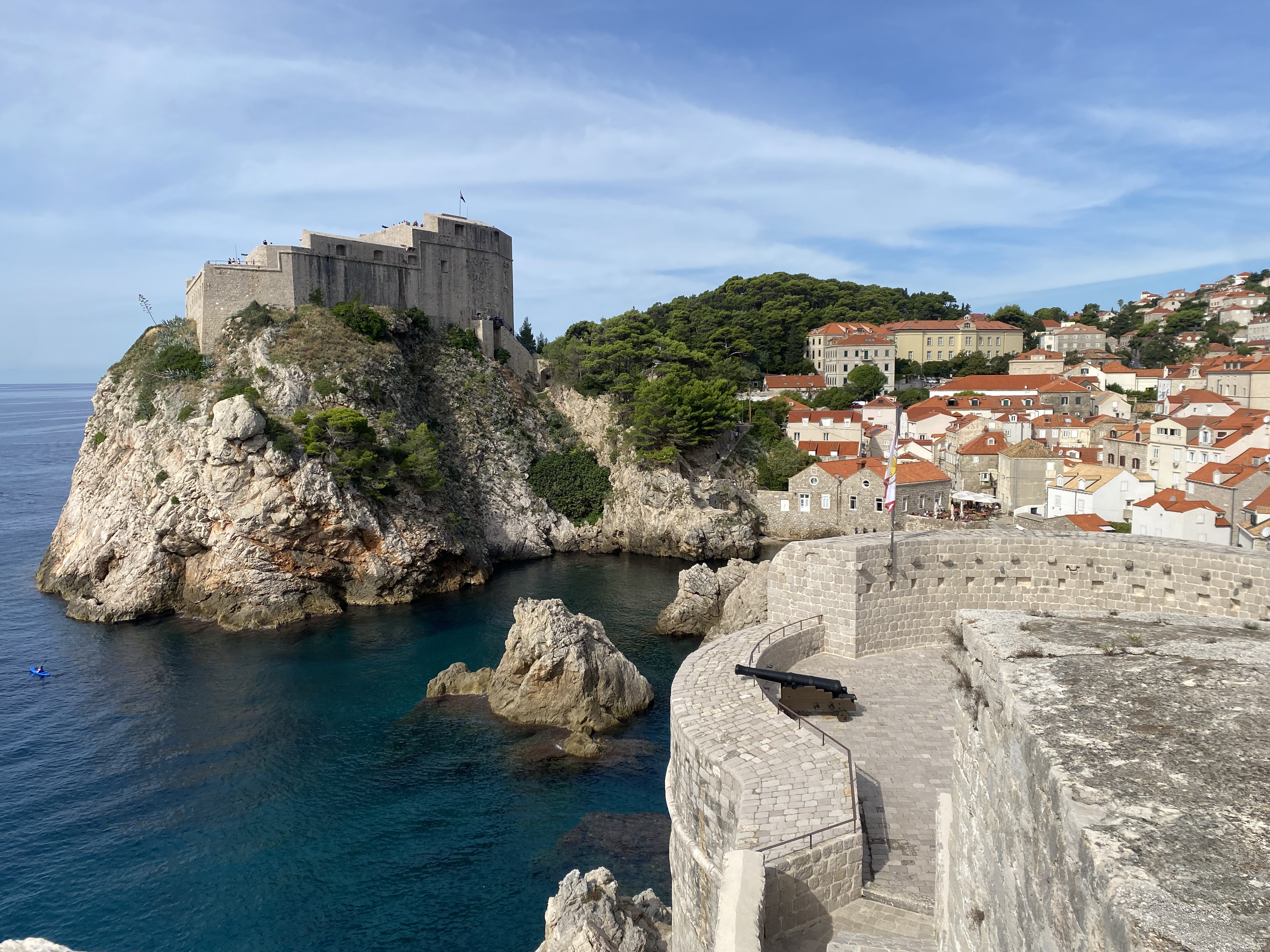 Fort Lovrijenac seen from Fort Bokar, Dubrovnik City Walls.
