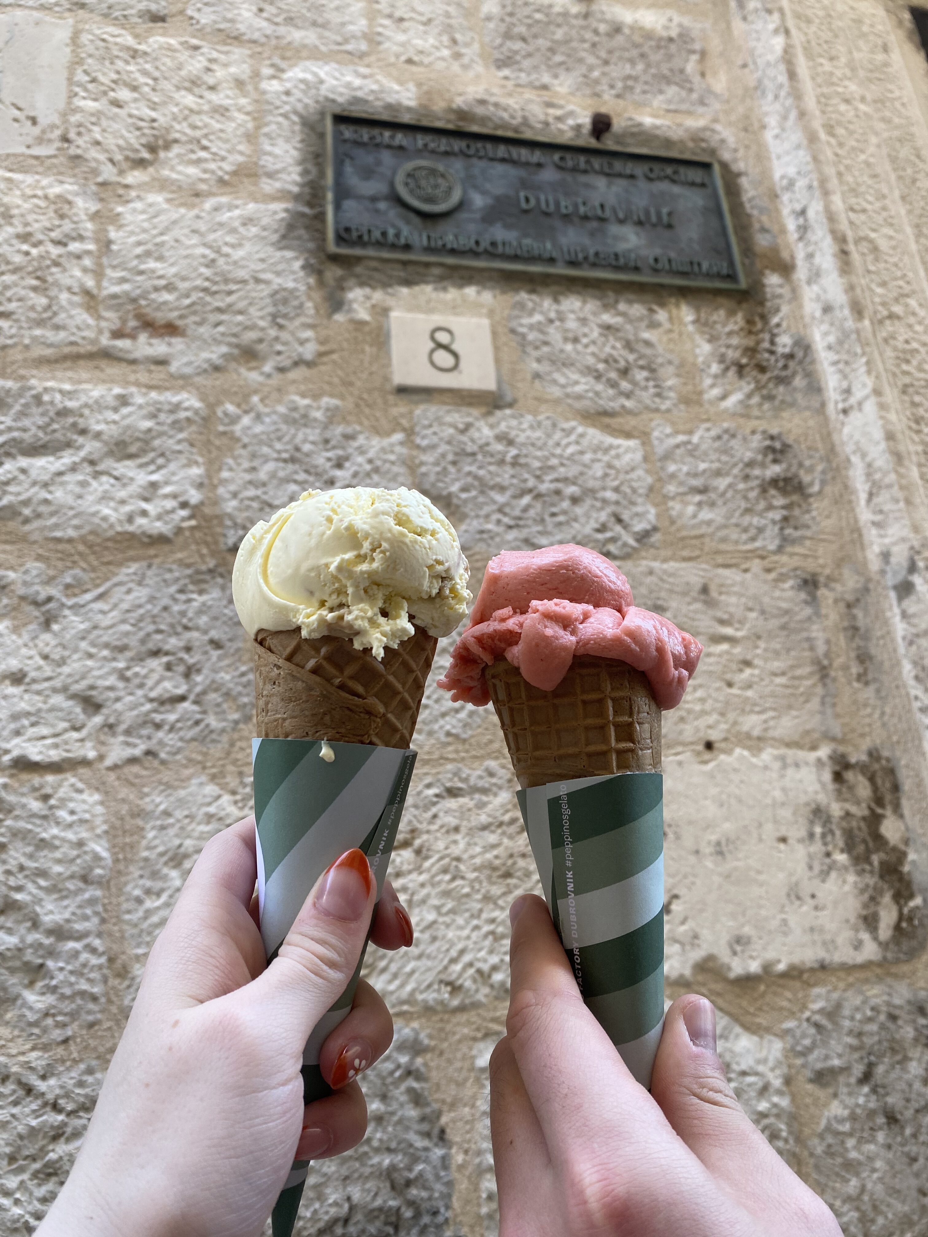 Peppino's gelato Dubrovnik.