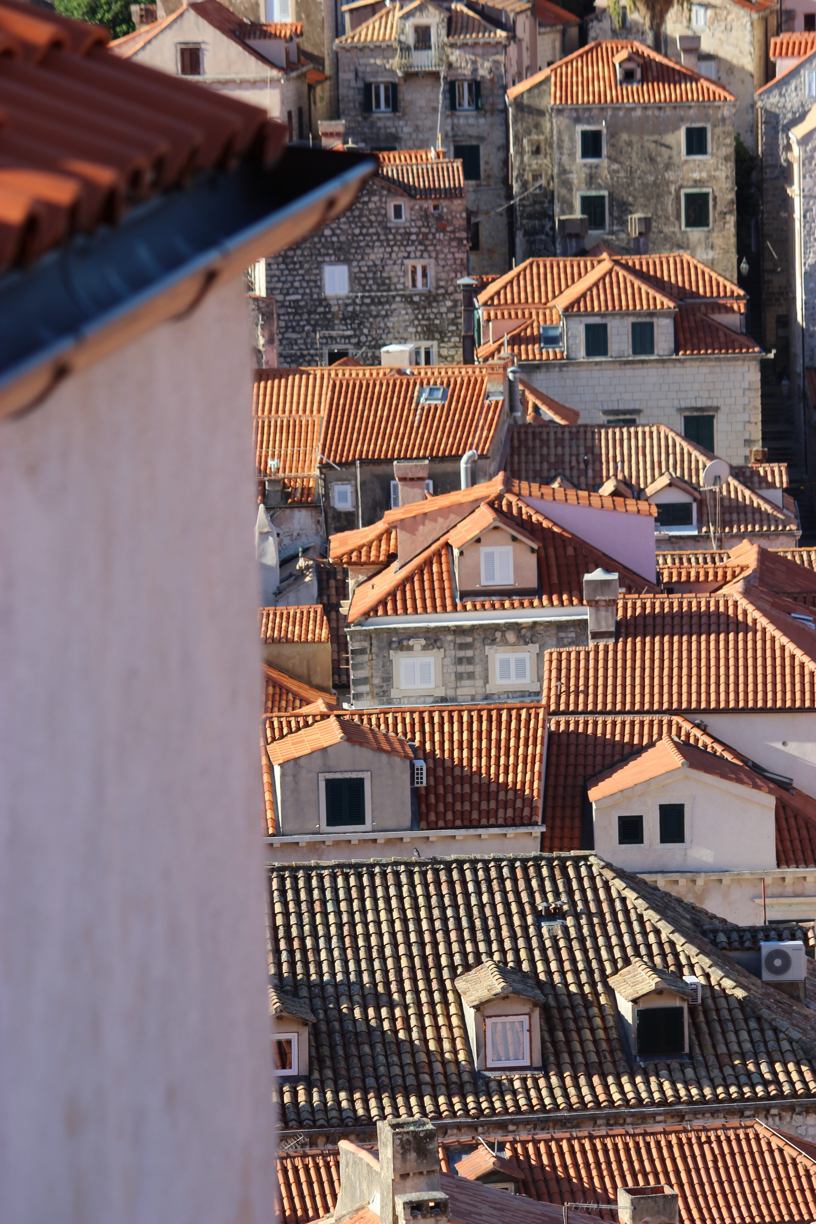 Copper rooftops of Dubrovnik Old Town.