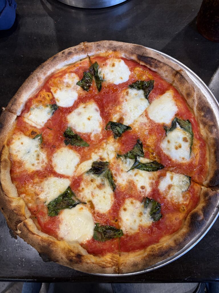 Pizza Margherita from Community Pie Chattanooga.