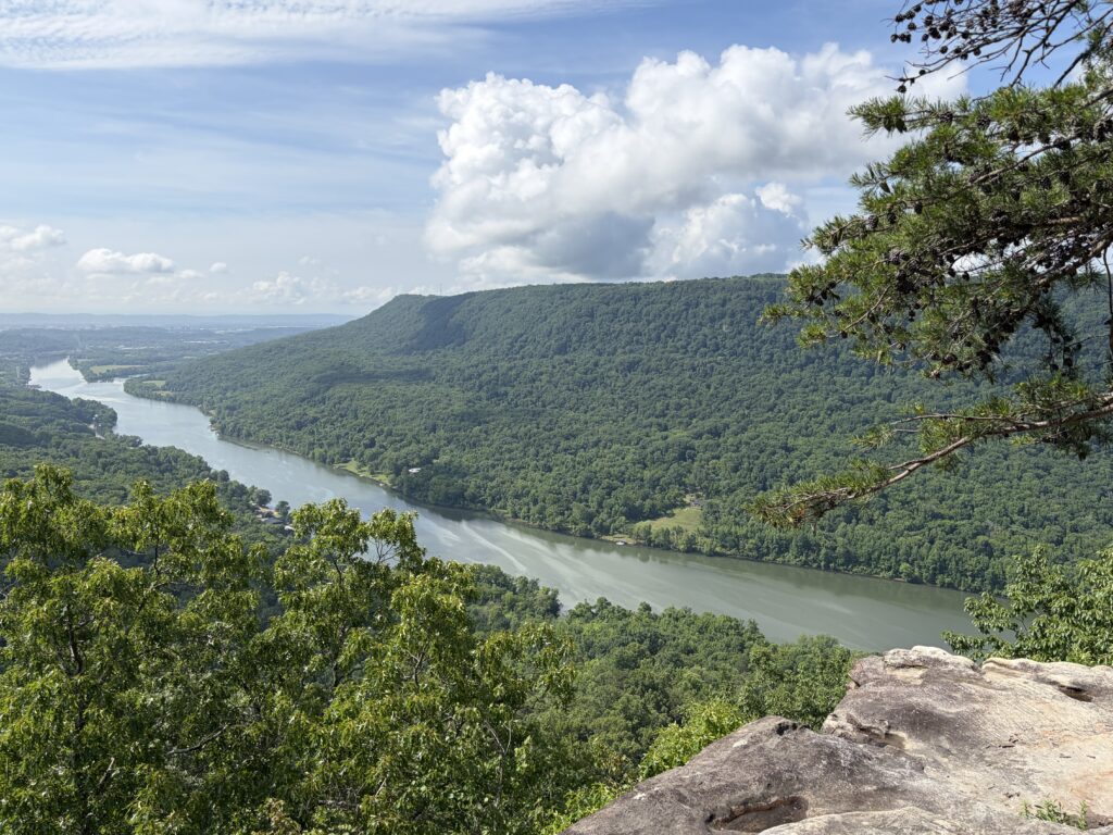 Tennessee River Gorge, sunny day. 